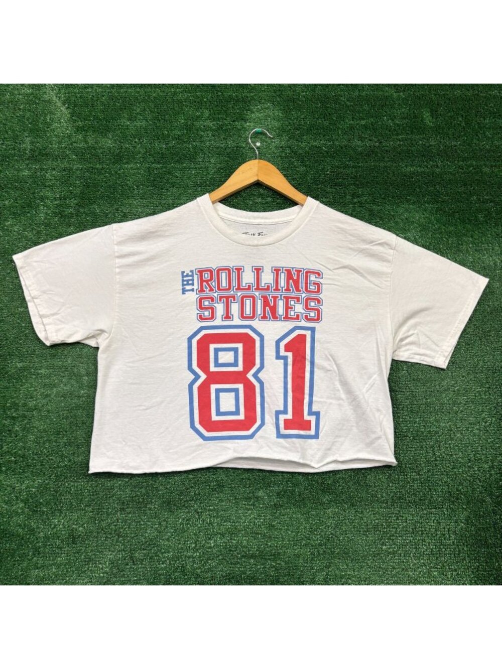 The Rolling Stones 1981 Tour Crop Top Size Medium